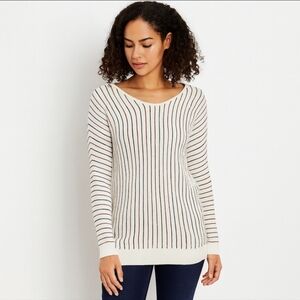 OZOC Japanese Streetwear Striped Sweater Sz 38 S Red White Green Lightweight